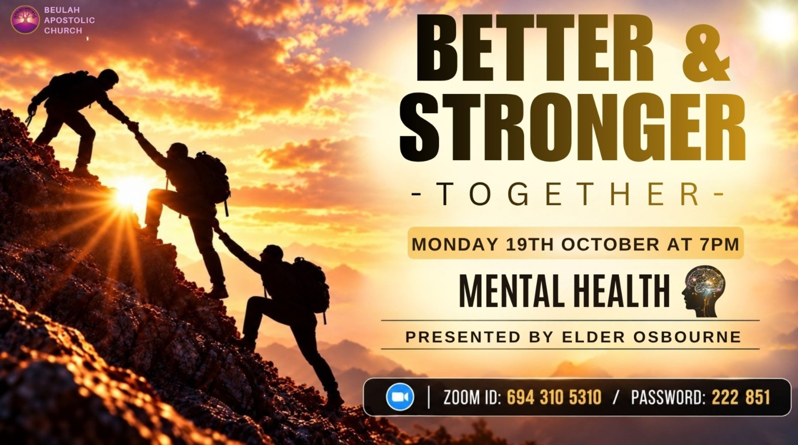 Flyer - BAC Family Month - Mental Health 2026